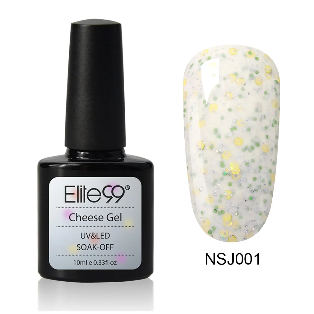 Elite99 сырный песочный гель для ногтей с молочной цветной гелевой краской Полупостоянный Гель-лак для ногтей маникюр геллак верхнее покрытие гибрид - Цвет: NSJ001