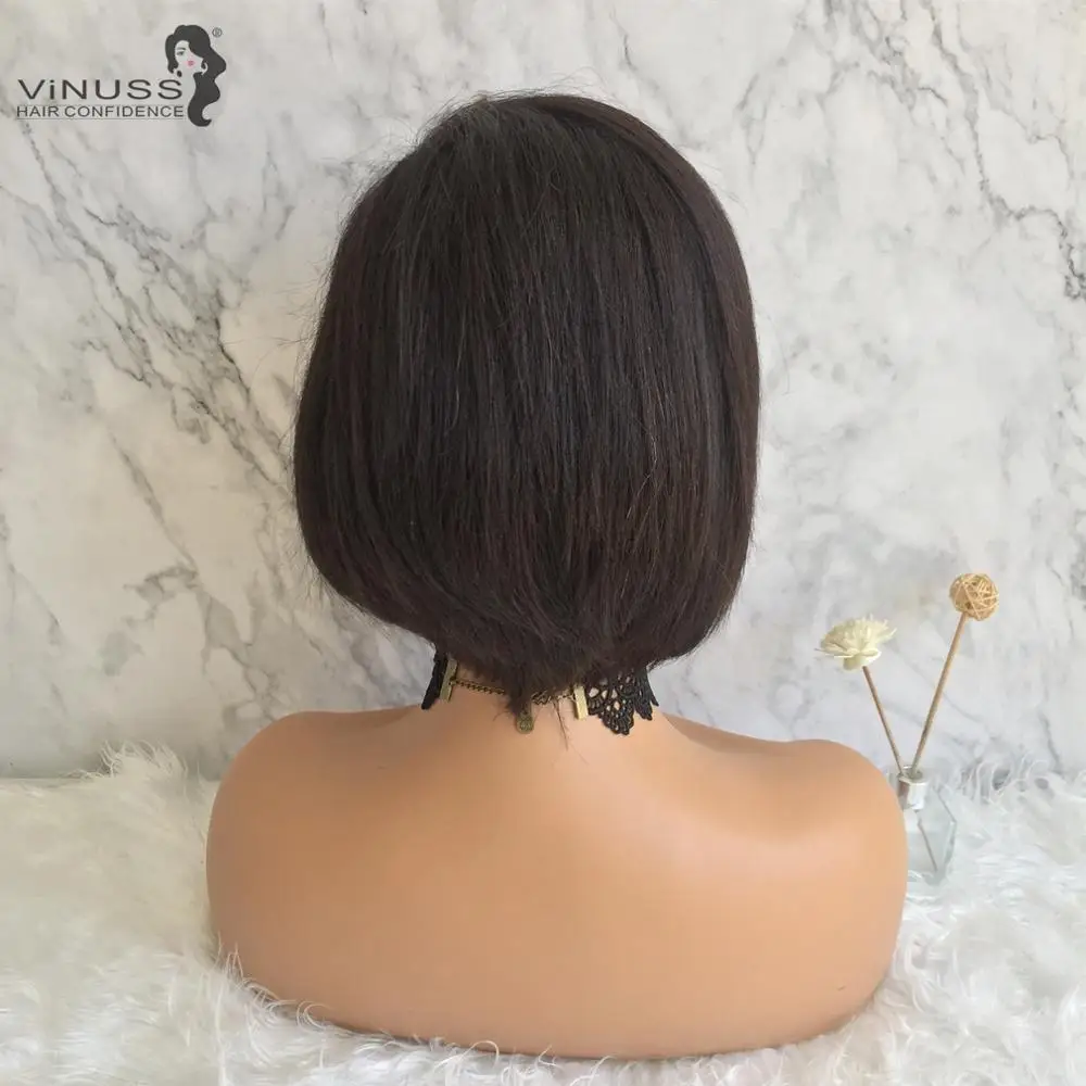 Парики из натуральных волос на кружеве Pixie для женщин, бразильский короткий Боб, парик из натуральных волос Pixie 13 × 4, передние парики из натуральных волос Vinuss