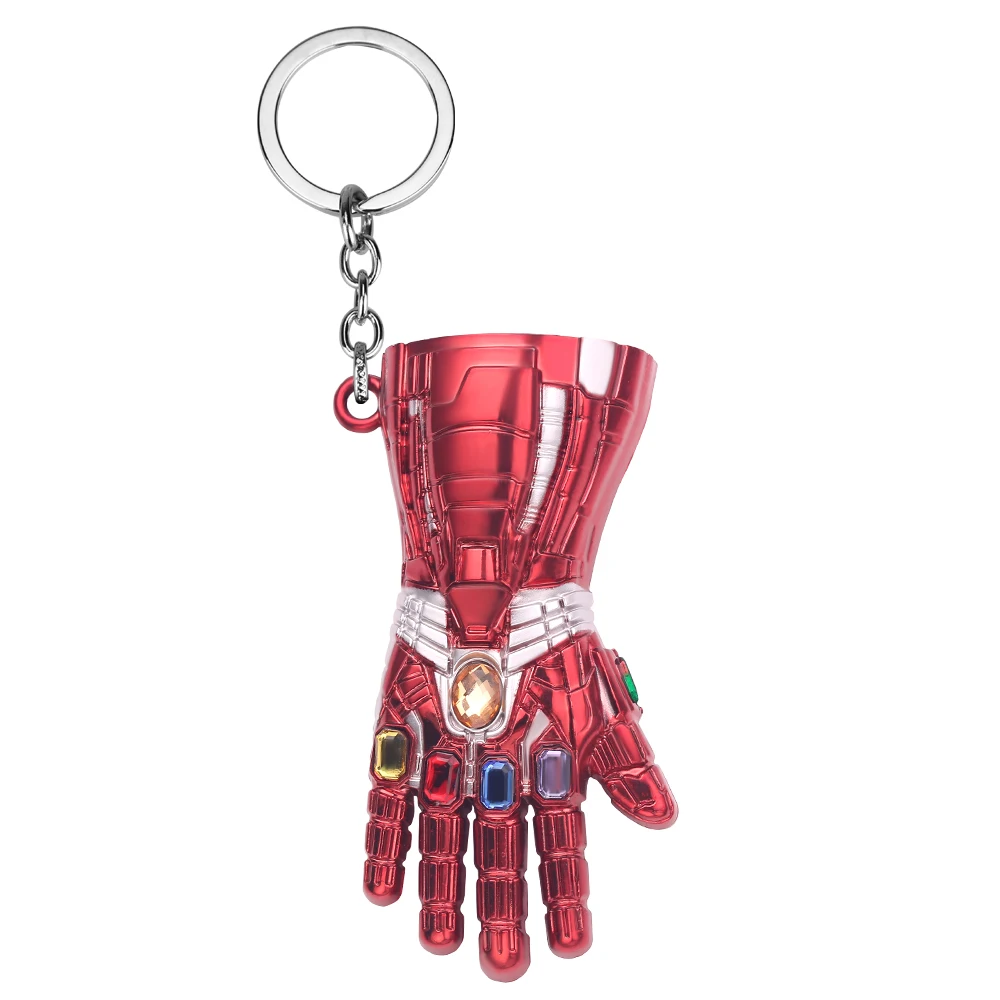 Кепка тайн брелок с героями Marvel кольцо Мстители брелок для ключей Thanos Infinity Gauntlet брелки Кепка брелок для женщин металл - Цвет: KC0808
