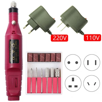 

20000RPM Electric Nail Drill Machine Manicure Pedicure Drill Set Milling Cutters Electric Nail File Nail Salon Drill Equipment