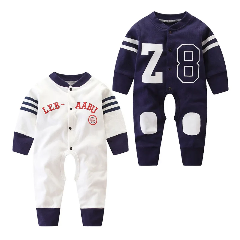 

2019 Newborn Baby Infant Rompers Cotton Bebe Boys Girls Long-Sleeved Cartoon Onesies Jumpsuit Baby Toddler Clothes Outfits