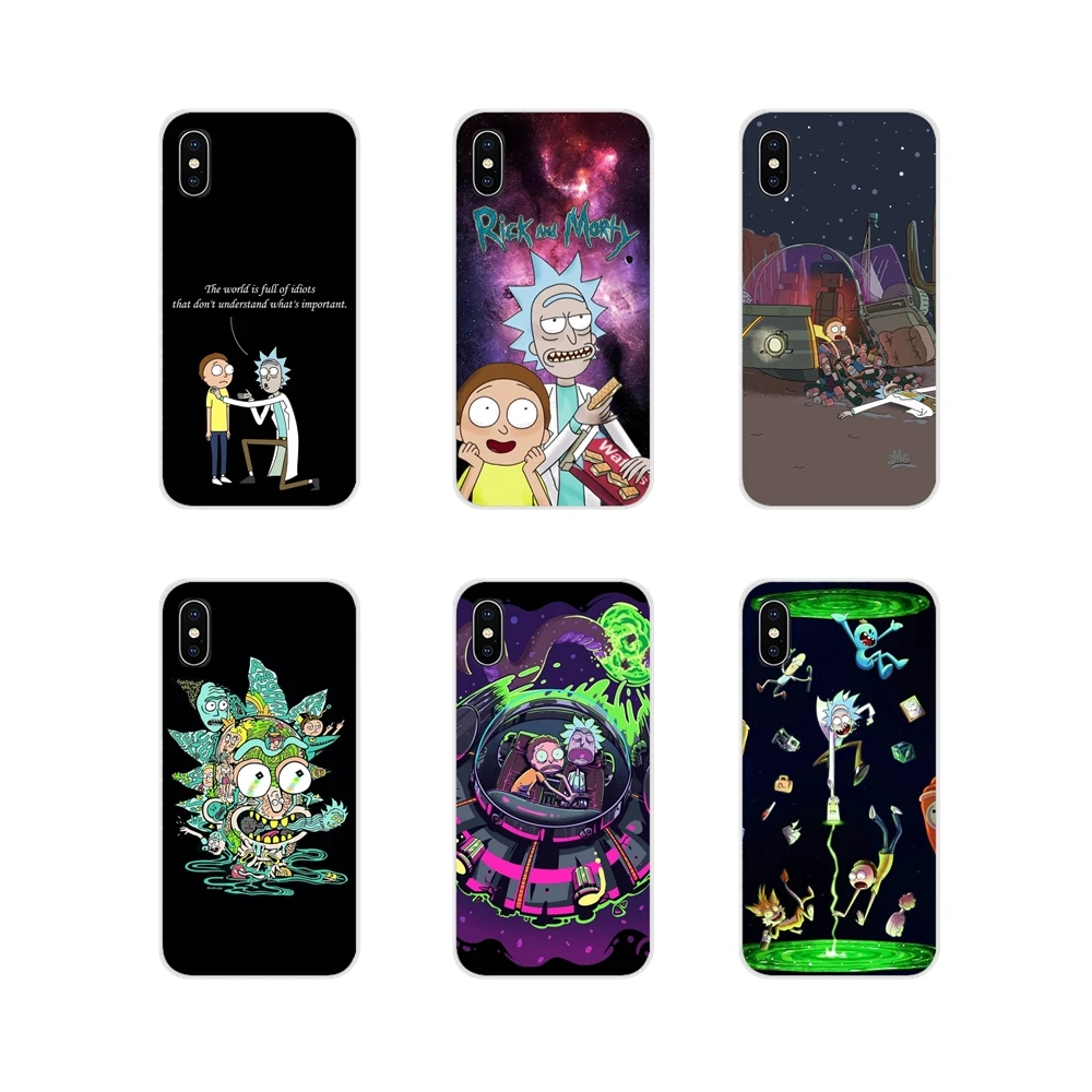 

Funny Cartoon Comic Rick And Morty For Xiaomi Mi4 Mi5 Mi5S Mi6 Mi A1 A2 5X 6X 8 9 Lite SE Pro Mi Max Mix 2 3 2S Accessories Case