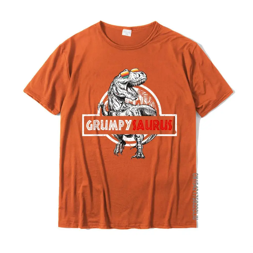 Normal Party Family Short Sleeve NEW YEAR DAY Tops T Shirt Cute Crewneck Cotton Fabric T-shirts Man T-shirts Drop Shipping Grumpysaurus T Shirt Fathers Day Gifts T Rex Daddy Saurus T-Shirt__34553 orange
