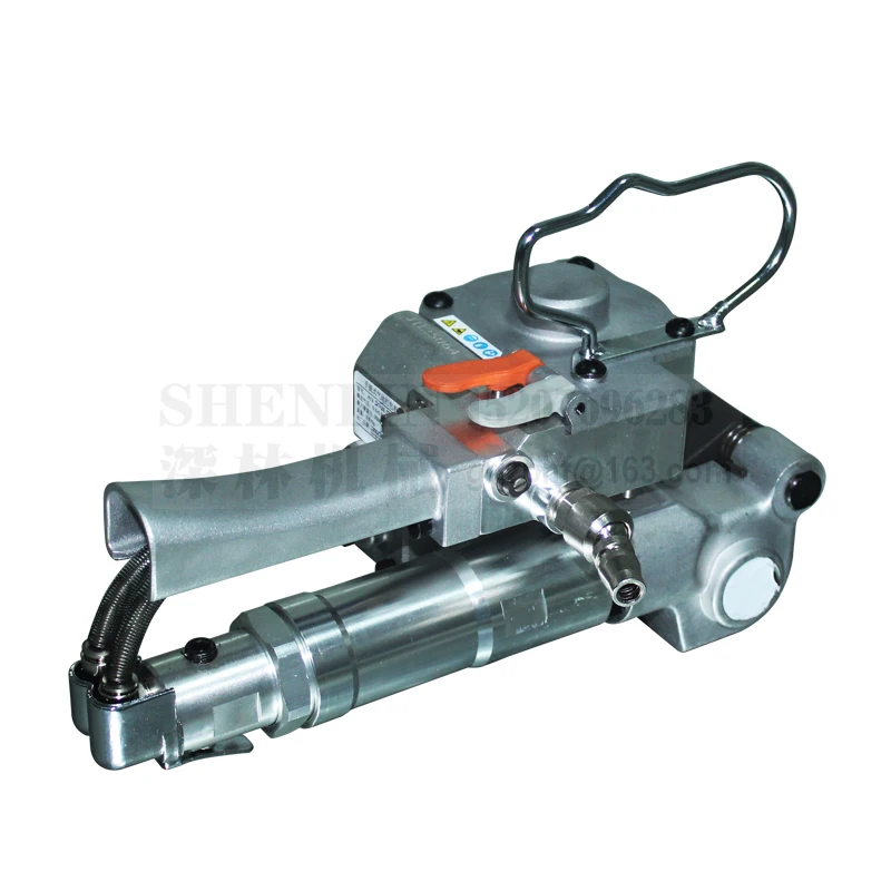 Hand held strapping tool pneumatic manual PET&PP banding machine AQD 19 width13 19mm 4000N carton firction welding pack sealer|tools