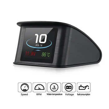 

2.2 Inch HUD Head Up Display P10 Car Speedometer Digital Reflective Projector Overspeed Warning System Auto Electronic Alarm