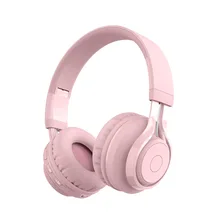 Écouteurs Bluetooth sans fil, casque de jeu avec Microphone, LED, oreillettes lumineuses, rose, violet, pour ordinateurs intelligents, mignons 