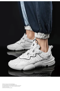 

2166-summer breathable mesh shoes men's travel shoes soft bottom wild running sports casual shoes