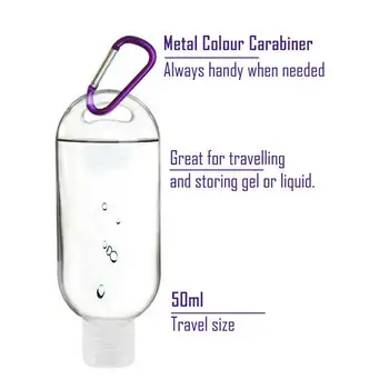 

20pcs Leakproof Liquid Container With Hook Mini Packing Outdoor Refillable Bottle Transparent Flip Cap Travel Portable Daily