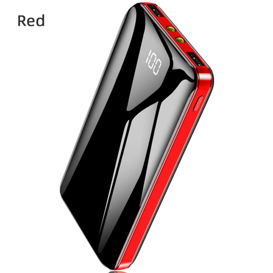 Xiaomi 30000 мАч Внешний аккумулятор внешний аккумулятор два светодиодный внешний аккумулятор портативный мобильный телефон зарядное устройство для Xiaomi iphone samsung - Цвет: Красный