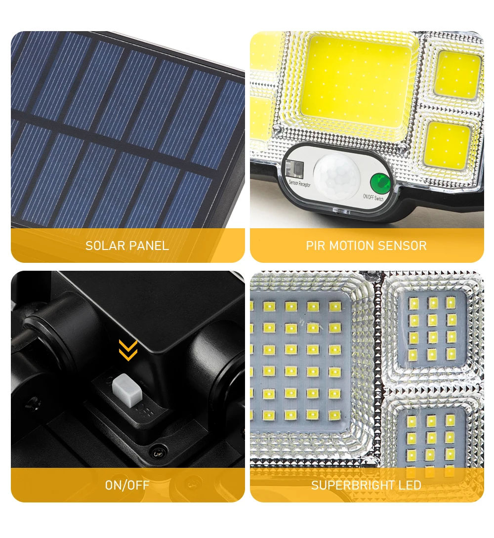 LED COB Separação, Sensor de movimento de