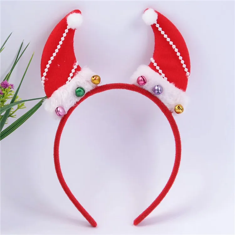 Cute Christmas Theme Headband Santa /Snowman /Deer /Bear/ Glove Non-woven Kids Adults Head Clasp Xmas Gift Home Decoration