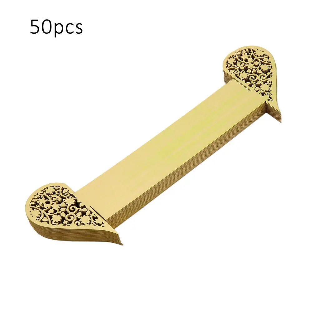 

50pcs/lot Hollow Butterfly Heart Swan Napkin Buckles Paper Napkin Rings for Wedding Party Banquet Decoration Hot
