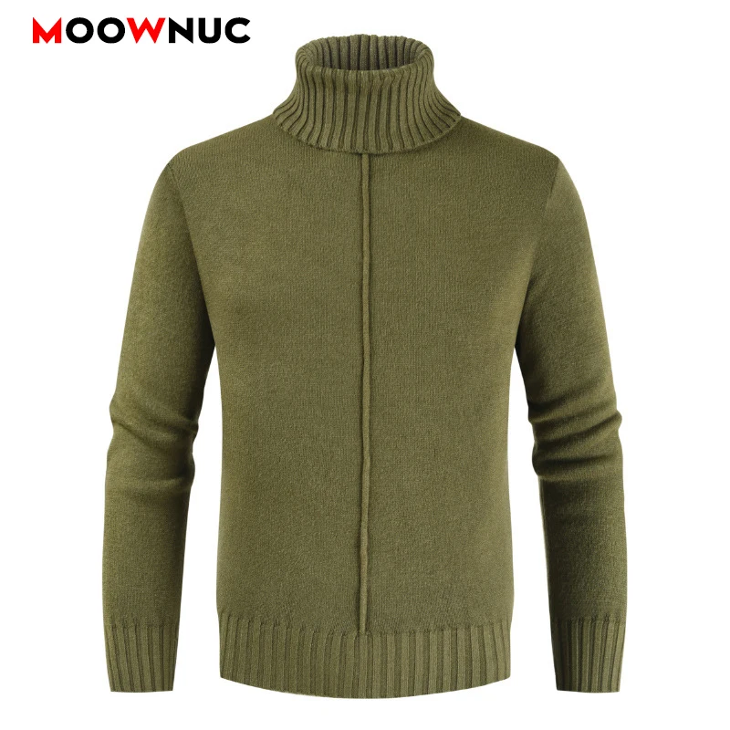 

Homme Spring Pullover Long Sleeve Shirt 2020 Fashion Men's Clothes Sweaters Smart Casual Male Sweaters Slim Fit Solid MOOWNUC