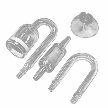 

CO2 Diffuses Check Valve Carbon 4 in 1 Aquarium U-Tubes Suckers Atomizer Dioxide Reactor Regulator Fish Tank Live Plant