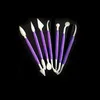 Purple 16 шт. Набор ножей для резьбы скульптуры полимерный Плунжер резак помадка форма для торта, капкейков печенья шоколадная форма для выпечки - Color: Purple