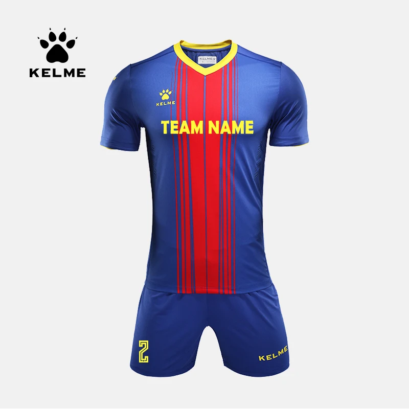 Мужские футбольные майки KELME на заказ тренировочные костюмы с коротким рукавом