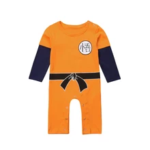 Комбинезон; одежда для маленьких мальчиков и девочек; KungFu; Одежда для новорожденных мальчиков и девочек с длинными рукавами; Гоку; слитный комбинезон; одежда