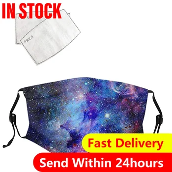 

1 Pc Mask And 2 Pc Filter Set Windproof Foggy Haze Protective Mask Adults Starry Sky Printed Mascarillas Py6
