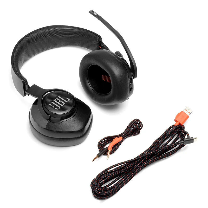 JBL Quantum 400 Gaming Headphone Portable Stereo Wired Headset with LED Light for PS4 PSP Video Game Console and Computer Games