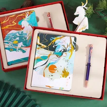 

Kawaii Little Girl Theme Prince Journal And Vintage Chinese Floral Theme Diary Gift Box Set 196P Notebook+Ballpoint Pen