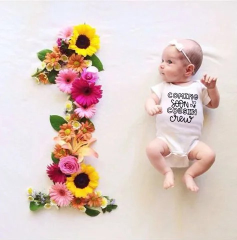 

Coming Soon To The Cousin Crew Cotton Toddler Infant Baby Boys Girls Short Sleeve Cute Babe Romper Jumpsuit Clothes Outfits