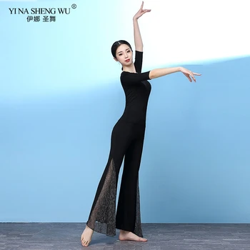 

Belly Dance Practice Clothes Bellydance Costumes Set Women Dancer Clothing Top&Pants Dance Wear Hot Sale Haft-sleeved O-neck