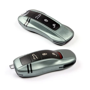 

Car key cover for Porsche Panamera Macan Cayenne Cayman Boxster 911 971 9YA 718 key case car key shell racing keychain cover