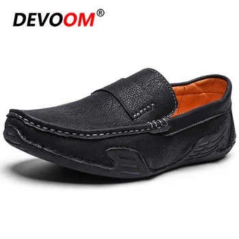 

Spring Men loafers Soft Leather Mens Shoes Casual Mocasines Hombre New Sneakers Driving Shoes Breathable Slip on Men Dress Shoes