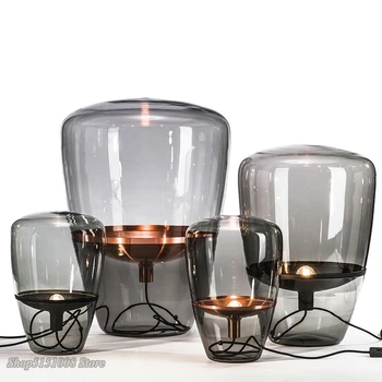 북유럽 Brokis 풍선 테이블 램프, 현대 거실 LED 스탠드 유리 책상 조명, 홈 데코 침실 침대 옆 램프 조명 기구