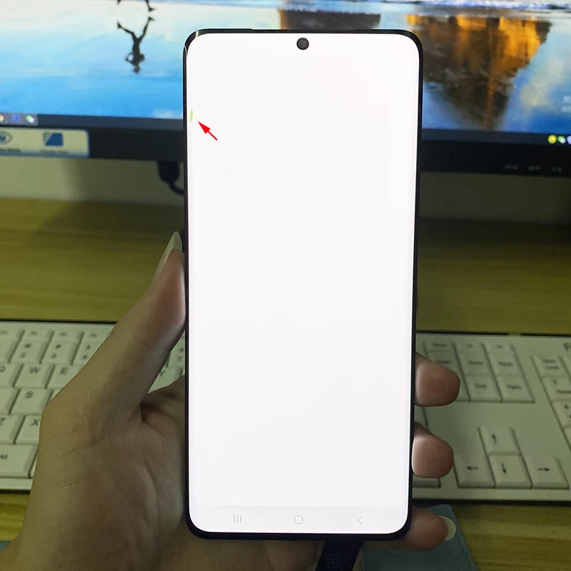 120Hz SUPER AMOLED G998B LCD For Samsung S21 Ultra 5G Display Screen With Frame For S21 Ultra G998U G998F LCD Display With Dot