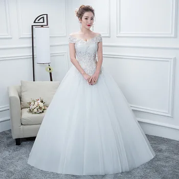 

LPTUTTI Embroidery Beading New Sexy Size Princess Bridal Marriage Gown Bride Simple Party Events Long Luxury Wedding Dresses