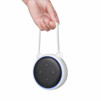 

Save Space Wall Mount Hanger Stand Convenient Bracket Shockproof Storage Silicone Detachable Portable For Echo Dot 3 Speaker
