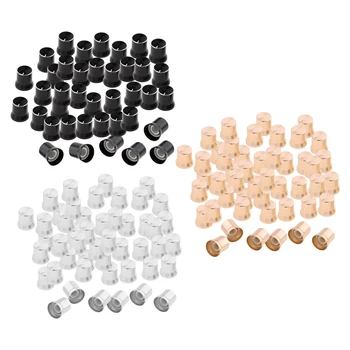 

100Pieces Aluminium Knobs for 6mm Shaft Potentiometers with Knurled Pattern