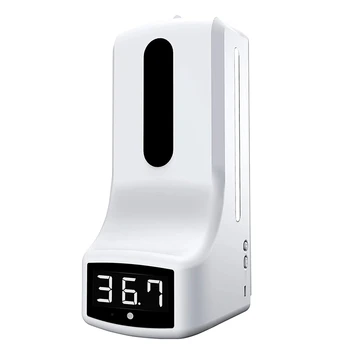

2 in 1 Infrared Thermometer K9 Automatic Soap Dispenser Palm Temperature Measurement and Disinfection Integrated Machine