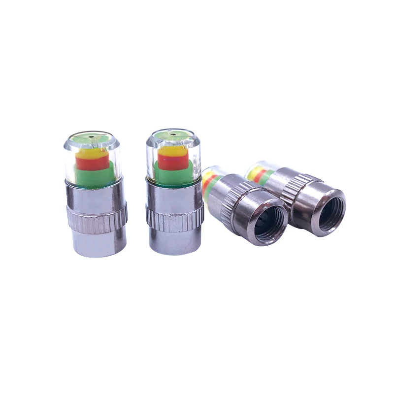 

4PCS 2.4Bar 30PSI Car Auto Tire Pressure Alarm Monitor System Valve Stem Caps Sensor Indicator Eye Alert Diagnostic Tools Kit
