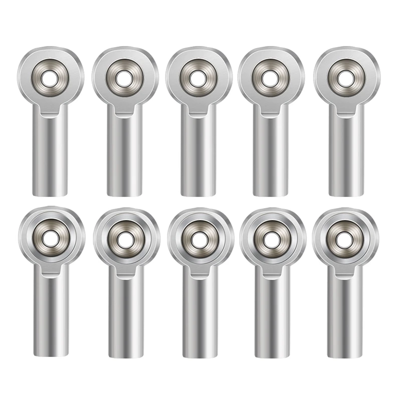 

ABKT-10Pcs M4 Metal Tie Push Link Rod End Joint Ball Head Holderfor 1/10 RC Truck Buggy Crawler Car