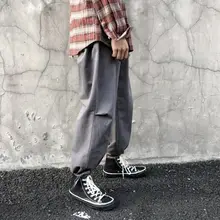 Ins, японские мужские повседневные брюки для пробежек, фитнеса, мужская спортивная одежда, спортивный костюм, штаны, обтягивающие спортивные штаны, свободные штаны в стиле хип-хоп