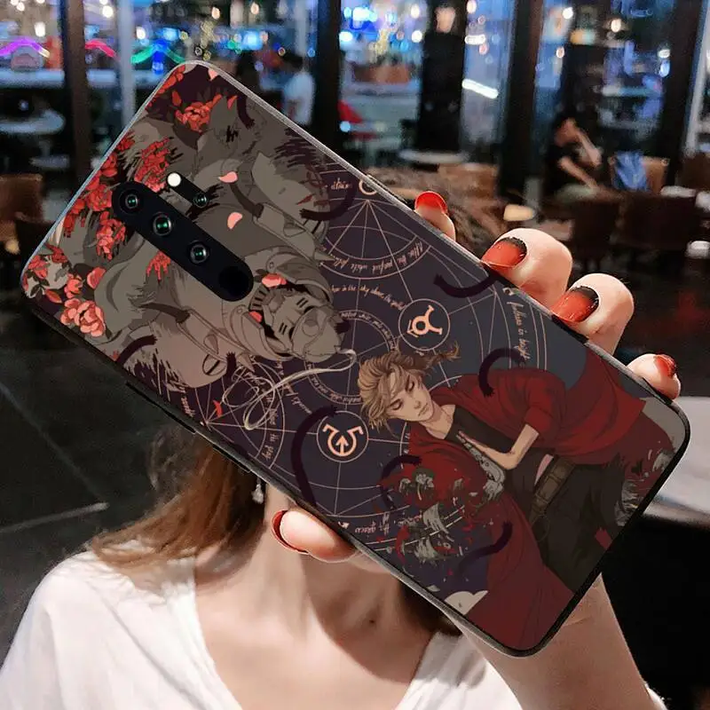 Anime FullMetal Alchemist Cao Cấp Ốp Lưng Điện Thoại Redmi Note 9 8 8T 8A 7 6 6A Đi Pro Max redmi 9 K20 K30 xiaomi leather case card Cases For Xiaomi