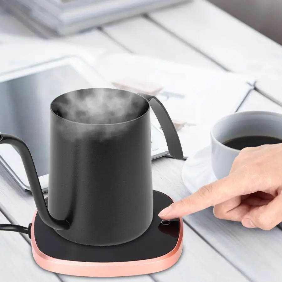 

Mini 15W Waterproof Touch Thermostat Heating Coaster Pad Electric Coffee Mug Warmer Home office use