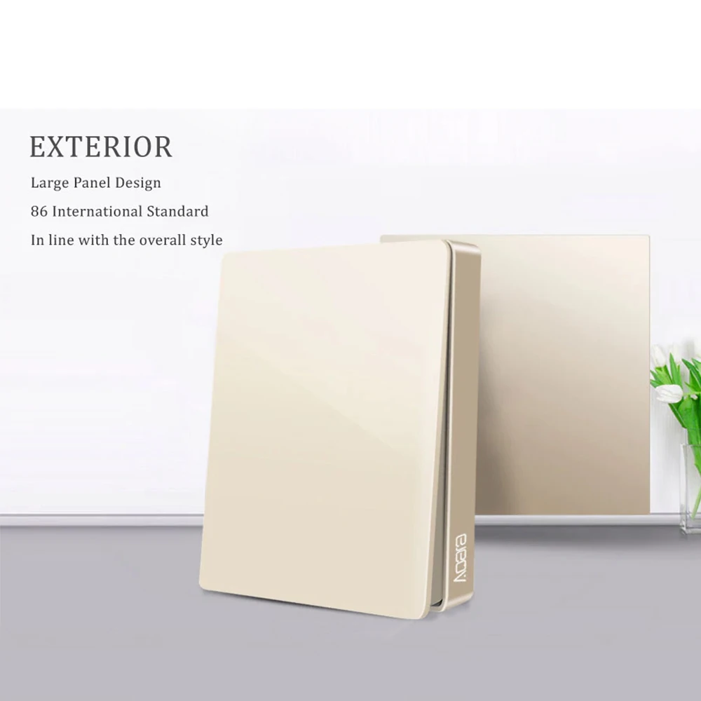 QBKG12LM Wall Switch Intelligent Home Switching Remote Control Home Kit Mi Home App(Zero Line And Fire Wire Double Key Version