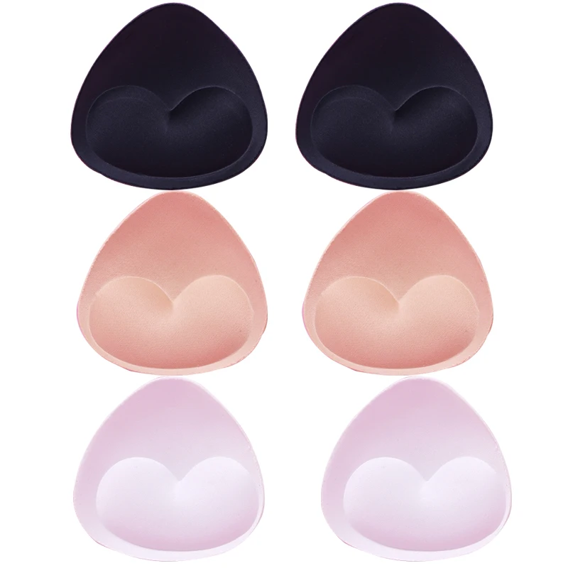 3pairs/Set Swimsuit Bra Padding Thick Sponge Bra Pads Sexy Push Up Breast Enhancer Removeable Bra Insert Chest Cup Intimates