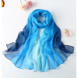 Châle Long en mousseline de soie pour femmes, écharpe de plage, Hijab musulman, Bandana, Georgette, nouvelle collection 