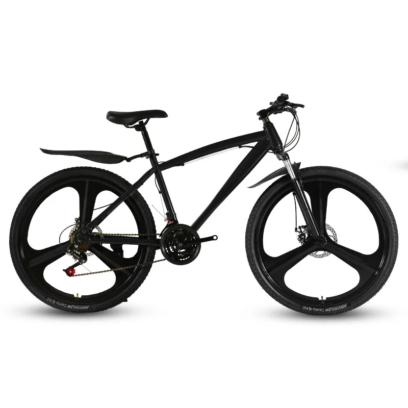 26-Inch Mountain Bicycle Speed Change Double Disc Brake Three Knife Wheel Student Adult Shock Absorption Cross-Country Bike