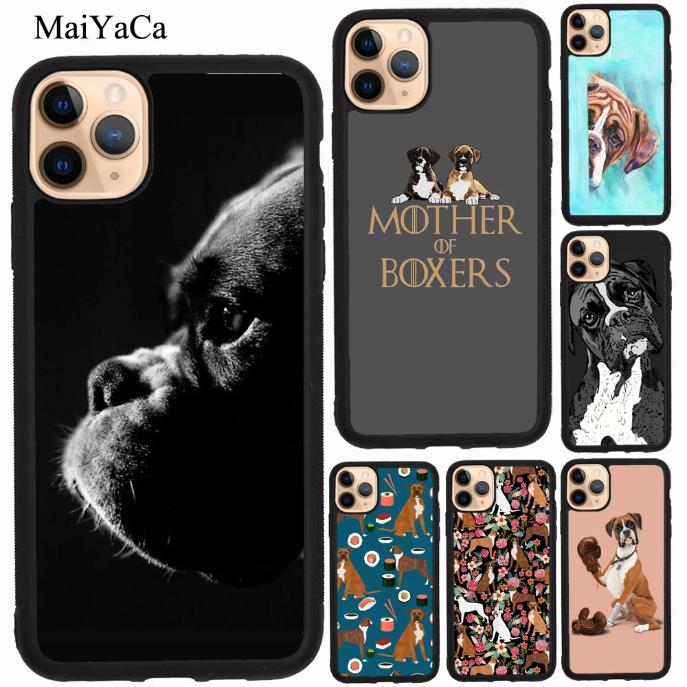 Чехол MaiYaCa Boxer Dog для iPhone 7 8 Plus 6S SE 2020 12 mini 11 Pro Max XS X XR | Мобильные телефоны и