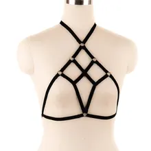 Регулируемый сексуальный бюстгальтер ручной работы, эластичный, растягивающийся, модное бикини, соблазнительный лифчик, средний размер, для женщин, S0029