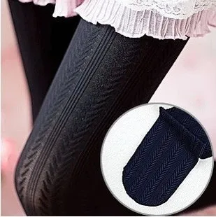 

Leggings Korean Stripes Women Winter Spring Autumn Slimming Style Pantyhose Is Versatile