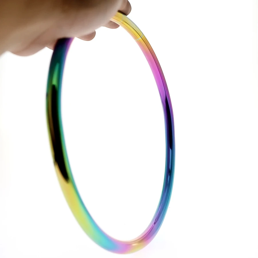 Rainbow Basic Stainless Steel Japanese Shibari Ring Suspension Bondage Gear Accessories Chastity Device BDSM Game Sex Toys 1 3
