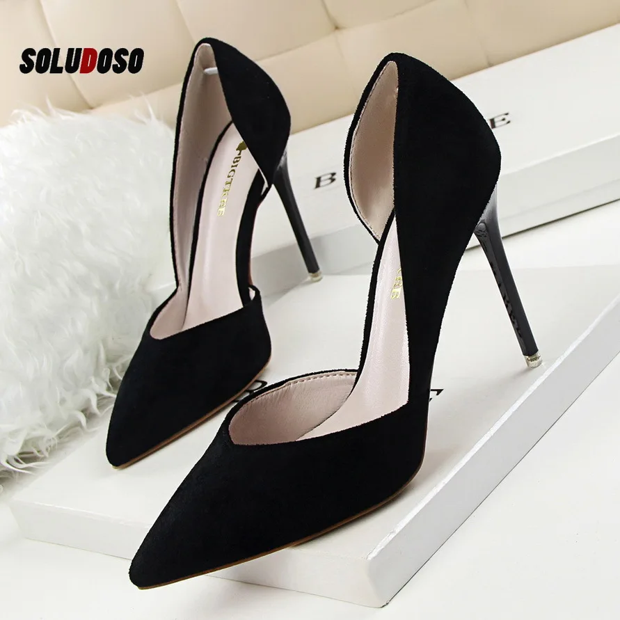 

2019 Spring Summer Women Pumps Shallow Hollow High Heels With 10cm Women Shoes Party Wedding Stiletto 3168-6