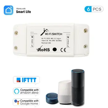 

AC90~220V EWeLink Wifi Smart Switch Timer Wireless Remote Switch Universal Smart Home Automation Module For Alexa Google Home