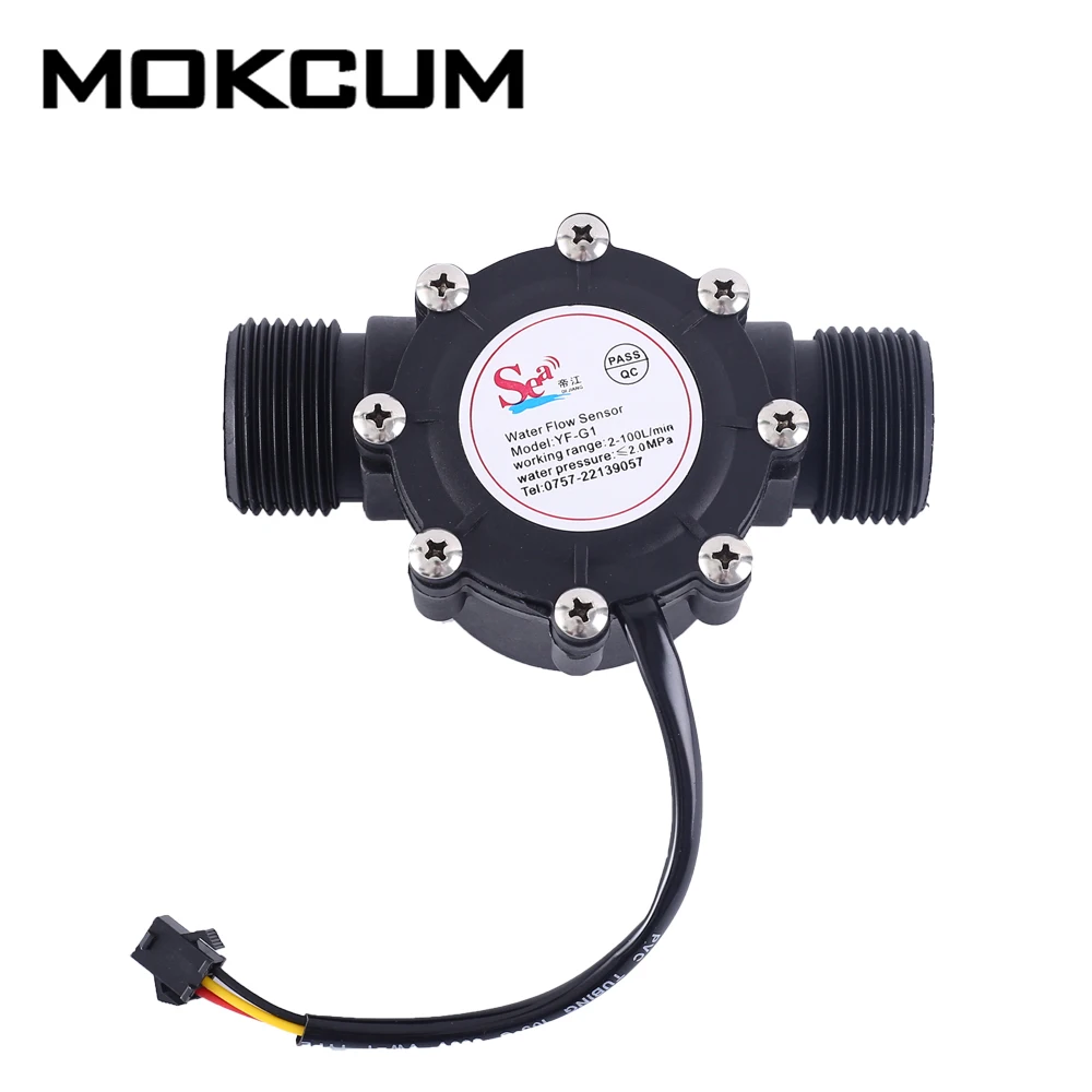 YF G1 DN25 DC 5V 24V 1 дюйм Датчик потока воды реле расхода Холла 2 МПа 100 л/мин|Расходомеры|